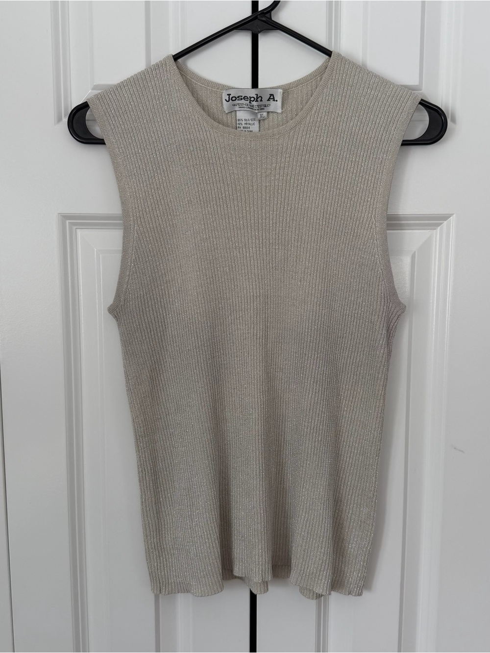 Joseph A Silk Sparkle Sleeveless Top